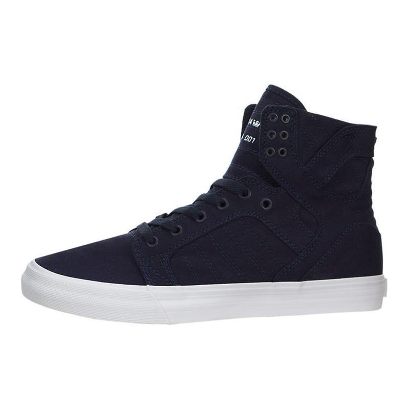 Buty Supra SKYTOP D - Sneakersy Wysokie Damskie - Granatowe (KSVE-15074)